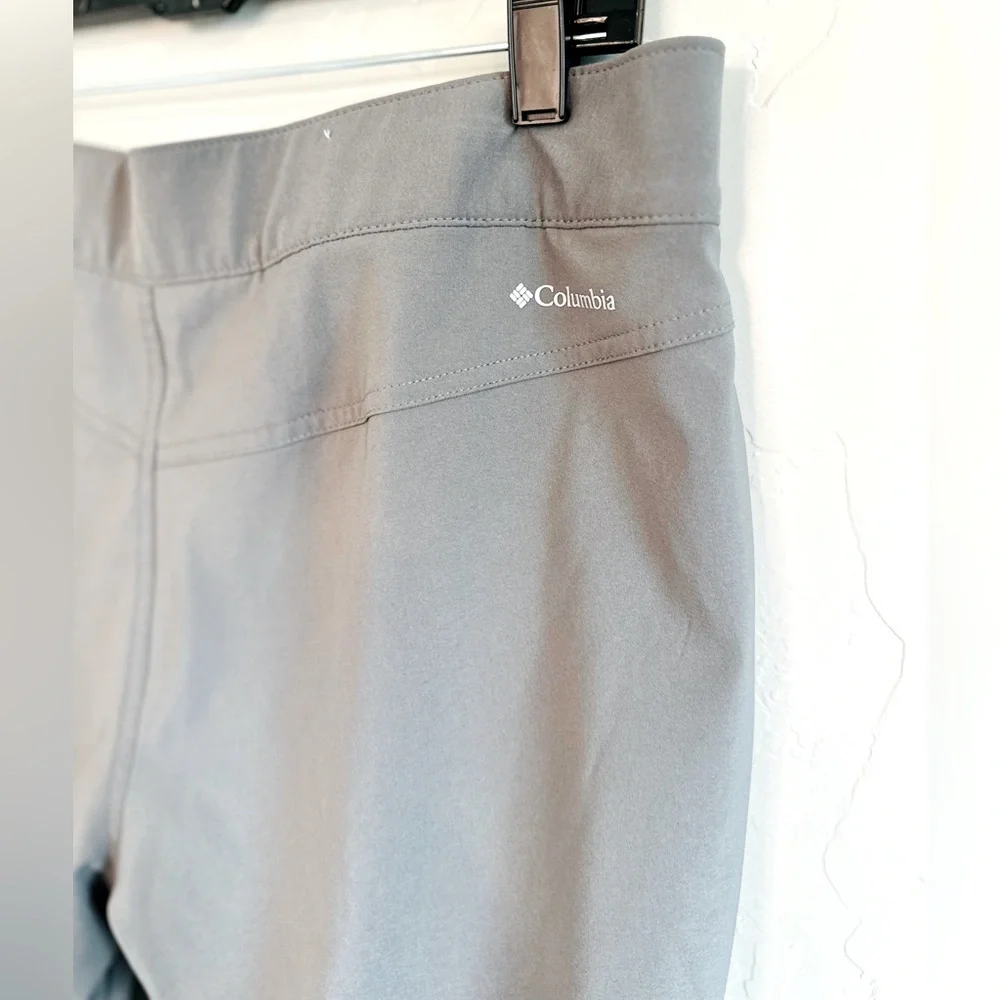 Columbia Omni Pants Outdoor Lightweight Cropped Performance Wear Gray SZ 14 - Picture 6 of 16